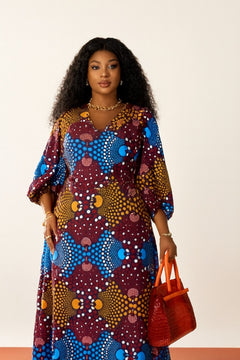 African Print Maxi Dress - Bold Summer Statement