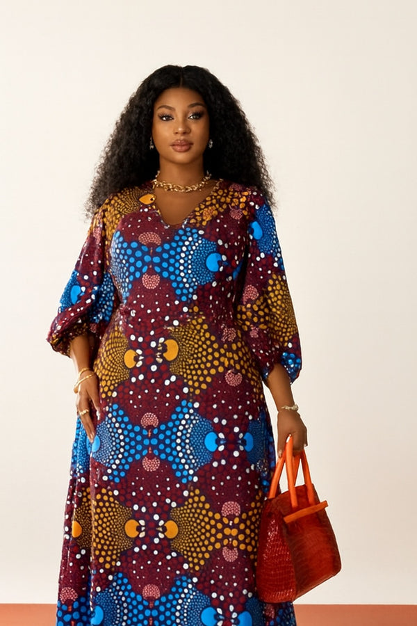 African Print Maxi Dress - Bold Summer Statement