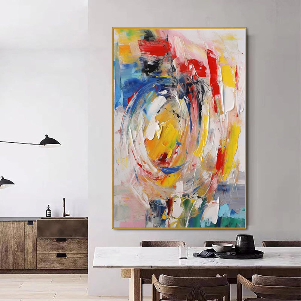 Handmade Oil Painting Canvas Wall Art Decoration Hand Painted Modern Abstract For Living Room