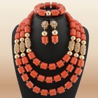 Nigerian Wedding Bead Collection - Classic in Coral 3