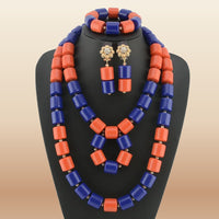 Nigerian Resin Coral Beads - Modern Bridal - view 7