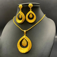 Gold-Plated Bridal Jewelry Set – Dubai Ball