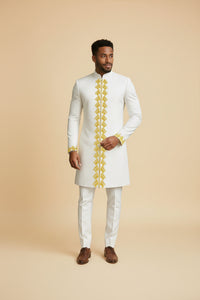 Men's royal kaftan agbada set - Style 12