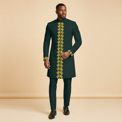 Men's royal kaftan agbada set - Style 15