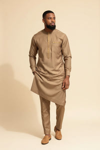 Men's royal kaftan agbada set - Style 11