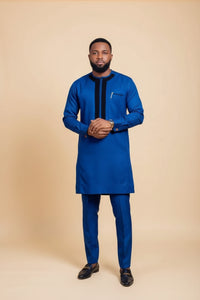 Men's royal kaftan agbada set - Style 18