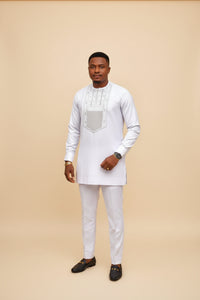 Men's royal kaftan agbada set - Style 26