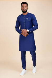 Men's royal kaftan agbada set - Style 16