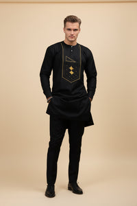 Men's royal kaftan agbada set - Style 21