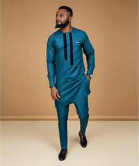 Men's royal kaftan agbada set - Style 13