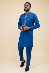 Men's royal kaftan agbada set - Style 20