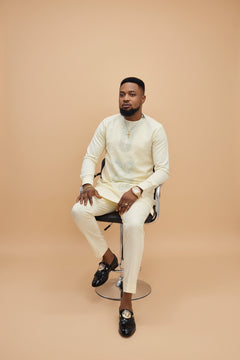 Men's royal kaftan agbada set - Style 25